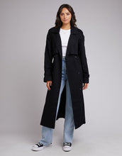 Load image into Gallery viewer, All About Eve Emerson Trench Coat - Black
