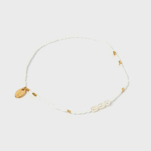 Arms Of Eve Poppy White Anklet