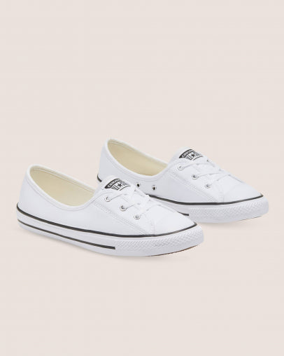 Converse ballet 2025 flats leather