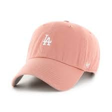 '47 Brand Los Angeles Dodgers Base Runner Clean Up Cap - Sedona Pink