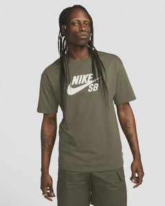 Nike SB Logo Skate T-Shirt - Medium Olive