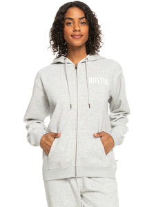 Roxy Surf Stoked Zip-Thru Hood - Heritage Heather