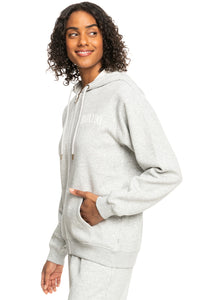 Roxy Surf Stoked Zip-Thru Hood - Heritage Heather