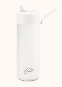 Frank Green Ceramic Reusable Bottle With Straw 20oz - Cloud