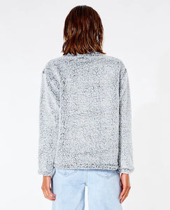 Rip Curl Dark N Stormy 1 4 Zip Crew Light Grey Arnold s