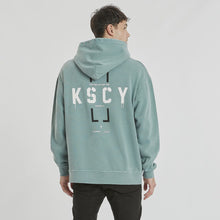 Load image into Gallery viewer, Kiss Chacey Hemlock Relaxed Hooded Sweater - Pigment Trellis
