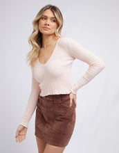 Load image into Gallery viewer, All About Eve Polly Rib Top - Pale Pink
