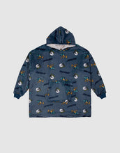 Load image into Gallery viewer, Santa Cruz SC Garden Mushroom All Over Hooded Blanket - Vintage Blue
