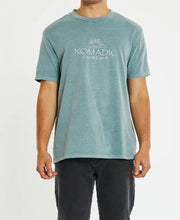 Load image into Gallery viewer, Nomadic Paradise Hunter Box Fit Tee - Pigment Stormy Sea
