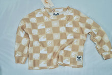 Load image into Gallery viewer, Salty Shreds Good Vibes Checkerboard Waffle Pullover
