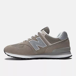 New Balance 574 Shoe - Grey w/ White