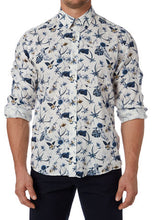 Load image into Gallery viewer, City Club Naxos Linen Floral Shirt
