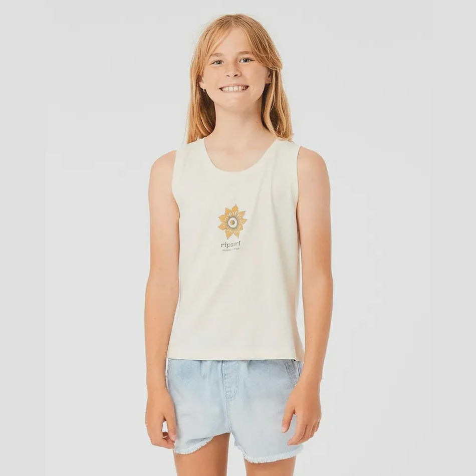 Rip Curl Cosmic Search Tank - Girls (8-16 years) - Bone