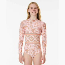 Load image into Gallery viewer, Rip Curl Sun Catcher L/S Surf Suit (8-12) - Peach
