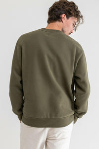 Rhythm Men's Classic Fleece Crew - Olive