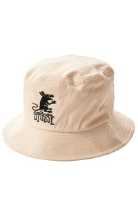 Stussy Rat Bucket Hat - Washed White