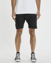 Load image into Gallery viewer, Kiss Chacey Salem Cargo Short - Obsidian Black
