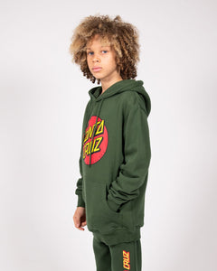 Santa Cruz Classic Dot Front Hoody - Green