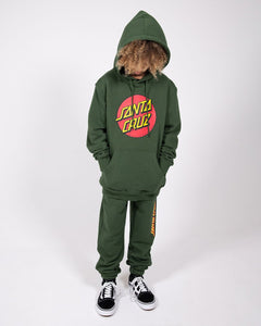 Santa Cruz Classic Dot Front Hoody - Green