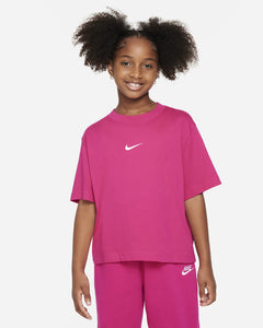 Nike Girls Sportswear T-Shirt - Fireberry