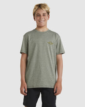 Load image into Gallery viewer, Billabong Youth Diamond Shoreline Rash Guard (8-14) - Military Heather
