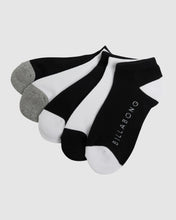 Load image into Gallery viewer, Billabong Serenity 5 Pack of Socks - Black
