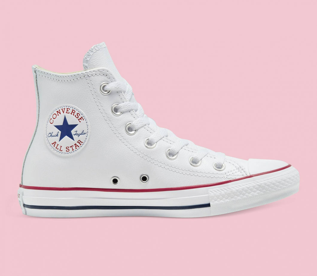 Converse Chuck Taylor Leather High Top Shoe - White