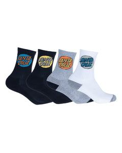 Santa Cruz Other Dot Santa Cruz Boys Crew Socks (4Pack)