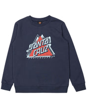 Load image into Gallery viewer, Santa Cruz Split Not A Dot Front Crew Neck Sweater - Navy
