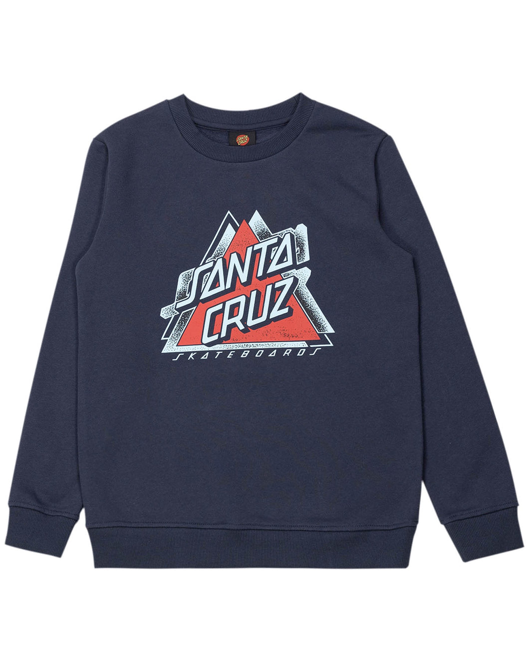 Santa Cruz Split Not A Dot Front Crew Neck Sweater - Navy