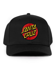 Santa Cruz Youth Classic Dot Patch Stretch Fit Cap