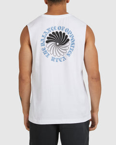 RVCA Twister Muscle Tank - White