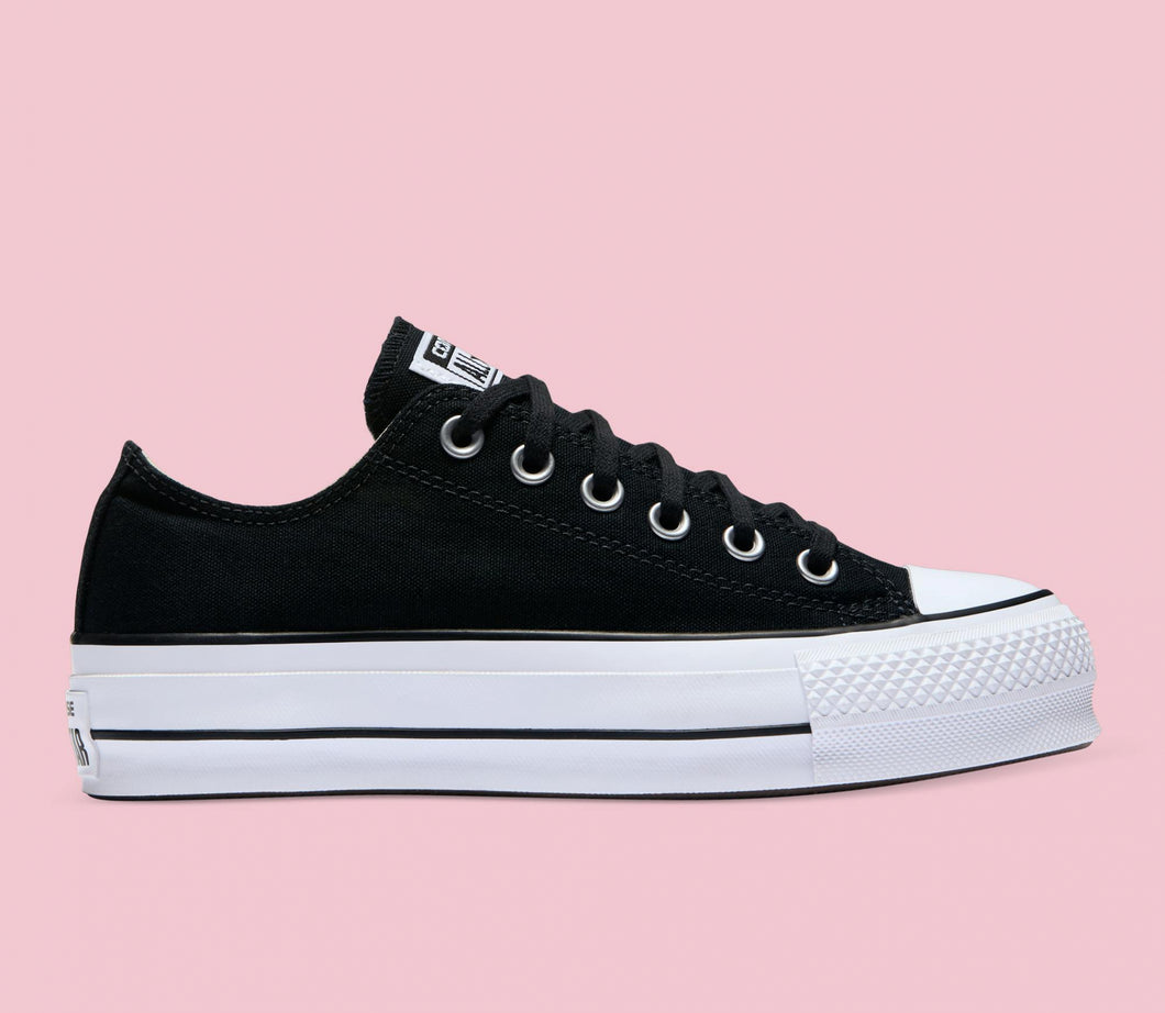 Converse Chuck Taylor All Star Canvas LIFT Low Shoes - Blk