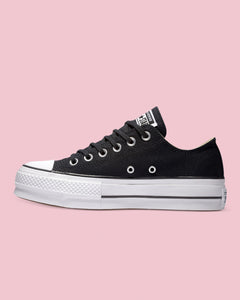 Converse Chuck Taylor All Star Canvas LIFT Low Shoes - Blk