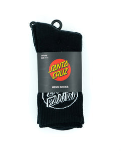 Santa Cruz Opus Dot Socks (4 Pack) - Black